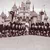Disneyland Sleeping Beauty Castle with Rose Queen Margarethe Bertelson, December 1959