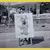 Disneyland Central Plaza Dopey cutout, 1950s