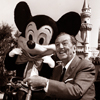 Central Plaza with Walt Disney and Mickey, October 1966