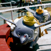 Disneyland Dumbo attraction, July 1955