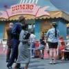 Disneyland Dumbo attraction April 1958