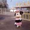 Disneyland Exit Area photo of Minnie Mouse, October 1962
