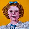 Acrylic portrait of Shirley Temple in The Little Princess by Dave DeCaro