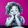 Acrylic portrait of Shirley Temple in Little Miss Marker by Dave DeCaro