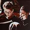 Painting I did of James Dean with his cousin Markie Winslow