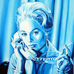 Tippi Hedren in the Birds Painting by Dave DeCaro