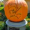 Disneyland Halloween, Tinker Bell pumpkin, Central Plaza, September 2009