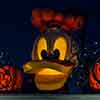 Disneyland Halloween Donald Duck entrance pumpkin, October 2011