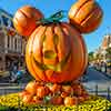 Disneyland Halloween Town Square Mickey Mouse pumpkin, September 2008