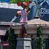 Rocky and Bullwinkle statue on Sunset Boulevard, April 2022