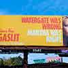 Gaslit billboard on Sunset Boulevard, April 2022