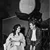 James Dean on the set with Elizabeth Taylor in 1955