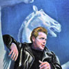 Photo of James Dean painting by Kenneth Kendall, February 2006