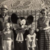 Mickey at Disneyland Entrance, June 1963