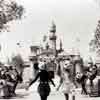 Disneyland opening day, July 17, 1955 with Mickey Mouse and Donald Duck
