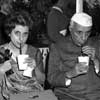 Disneyland Mark Twain photo with Mrs. Indira Gandhi and father India Prime Minister Nehru, November 13, 1961