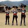 Martin Short, Steve Martin, and Chevy Chase in Old Tucson, Arizona, The Three Amigos, 1986