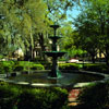 Fountain in Lafayette Square in Savannah, Georgia
