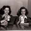 Shirley Temple and stand-in Mary Lou Isleib on the set of Since You Went Away 1944