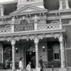 Disneyland City Hall in Town Square 1956