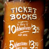 Adventureland ticket book sign 1970s