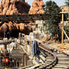 Disneyland Big Thunder Mountain Railroad construction photo, March 1979