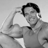 Arnold Schwarzenegger photo by Harry Langdon