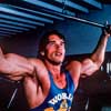 Arnold Schwarzenegger at World Gym