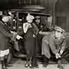 Stan Laurel, Jean Harlow, and Oliver Hardy, Double Whoopee, 1929