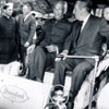 Disneyland Central Plaza with India President Savepalli Radhakrishnan and Walt Disney, June 6, 1963