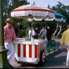 Disneyland Central Plaza popcorn vendor March 1965