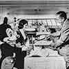Disneyland Plaza Inn photo with Walt Disney and Julie Reim, July 18, 1965