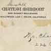 Chateau Marmont Mina Gombell March 1935 Chateau Marmont stationery envelope