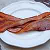 Peppered bacon, Chateau Marmont patio, May 2024