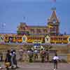 Disneyland entrance and Main Street Train Station, 1955