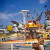 Disneyland Dumbo attraction, October 1956