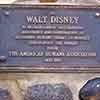 Walt Disney American Humane Association Plaque at Frontierland entrance