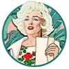 Marilyn Monroe caricature in Something's Got To Give by Dave DeCaro