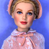 Franklin Mint Grace Kelly vinyl doll wearing Civil Ceremony outfit