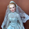 Franklin Mint Grace Kelly vinyl doll wearing Wedding Gown outfit
