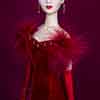 Gene Marshall doll wearing Franklin Mint Scarlett O'Hara Attendance in Shame outfit