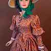 Tonner Scarlett O'Hara vinyl doll wearing the Franklin Mint Battlefield outfit