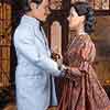 Tonner Rhett Butler doll and Tonner Scarlett O'Hara doll wearing Franklin Mint Battlefield outfit