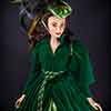 Franklin Mint Scarlett O'Hara Gone with the Wind Green Drapery vinyl doll