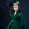 Franklin Mint Scarlett O'Hara Gone with the Wind Green Drapery vinyl doll