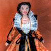 Tonner Scarlett O'Hara in a Doll Fashions by Alana Paisley Robe costume photo