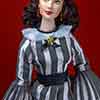 Franklin Mint Scarlett O'Hara doll wearing Peachtree Street outfit