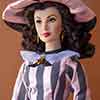 Franklin Mint Scarlett O'Hara doll wearing Peachtree Street outfit