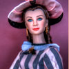 Scarlett O'Hara Tonner doll wearing Franklin Mint Peachtree Street outfit