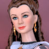 Scarlett O'Hara Tonner doll wearing Franklin Mint Peachtree Street outfit